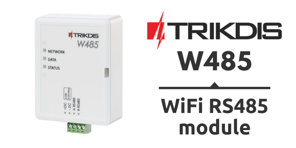 Premiera produktu – Moduł WiFi RS485 Trikdis W485 Premiera produktu – Moduł WiFi RS485 Trikdis W485