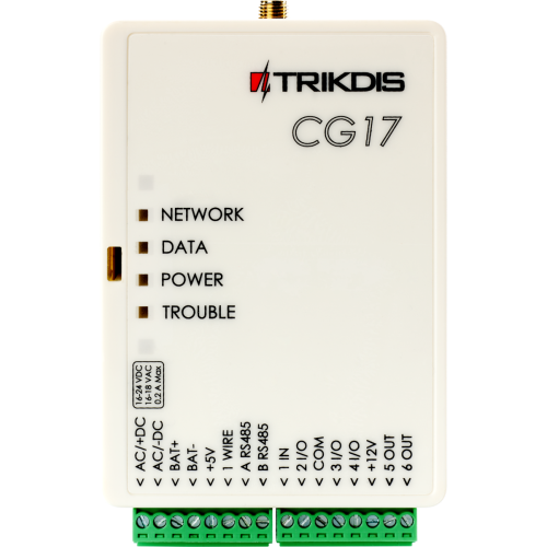 Trikdis CG17 4G GSM Compact Security Panel Trikdis CG17 4G GSM Compact Security Panel