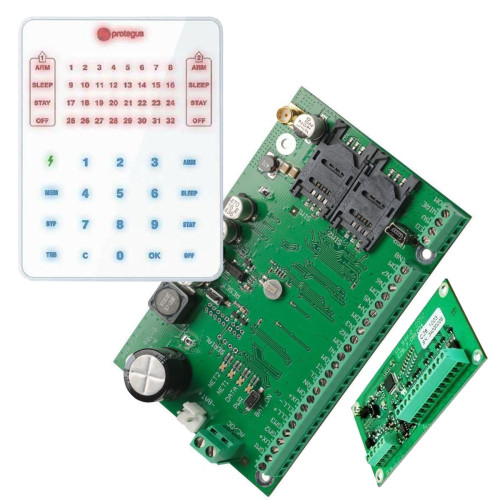 Trikdis SP231 2G SMART KONTROLOWY PANEL + CZ8 Expander + SK232 Kluczowy
